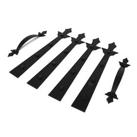 W0062 Fving Garage Door Decorations Hardware 4 Faux Hinges And 2 Handles St