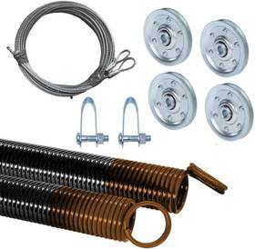 G.a.s Hardware 744759593764 Heavy-duty Double-looped Garage Door Extension Springs Bundle 100 Lb Tan Sprin