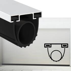 Ckmd-uo-al-3m Gaahing Heavy Duty Garage Door Bottom Seal Strip With Pre-drilled Aluminum Track Reta