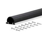 Garage-bottom-1522426 Home Improvement Universal Garage Door Bottom Aluminum Weatherstrip Rubber Vinyl