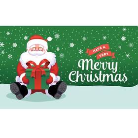 Garage Celebrations Re2-07-16-005 7ft X 16ft Have A Very Merry Christmas Door Cover