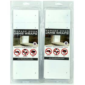 Garage Door Jamb Wraps 860162001747 Powder Coated Finish White Pest And Rot Protection 2