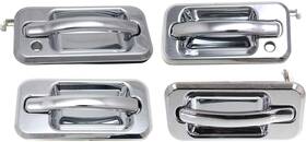 Garage-pro 194541702551 Front And Rear Exterior Door Handle Set Of 4 Compatible With 2003-
