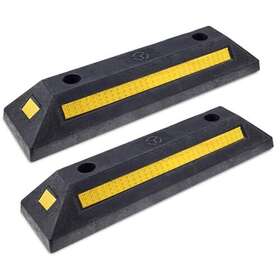 Genubi Industry 601707663880 Rubber Curb Black Heavy Duty Parking Blocks Target