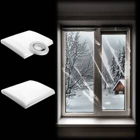 Geyee-insulator-00578 Geyee 2 Sets Window Insulator Kit For Winter 84 Inch X 118 Strength Clear