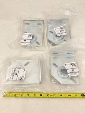 04820280330255 Granatan Garage Door Spring Anchor Center Plate With Bearing 3 3/8 Inch Lot 4 Pairs