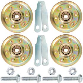 Granatan 820280330262 Heavy Duty Garage Door 3 Inch Pulley Kits 3/8 Arbor 200lb Load Complete Hardwa