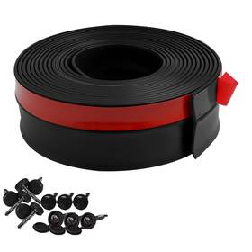 Km22 Greymond Garage Door Weather Stripping 40 Ft Black Side And Top Seal Trim