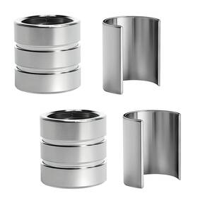 19863r Gvvycc 19863 Garage Door Opener Collar And Clip Kit Replacement 2 Pieces Silver