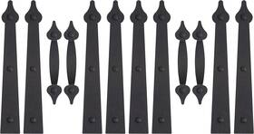 Hardware 705353325854 Decorative Magnetic Garage Door Hinges 12 Pieces Accents A