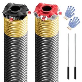 Hardwarex Supply 626143056065 Electrophoresis Garage Door Torsion Spring 2 Inch Pair With Non-slip Winding Ba