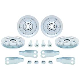 Gh-p3 Hardwarex Supply 3 Inch Heavy Duty Garage Door Pulley 200lb Load Rating 4 Sheave Pulleys 2 Clevi