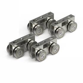4wu-4 Hi Flame 4 Wheel Light Duty Trolley Assembly Roller Easy Bolt Install