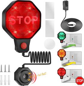 Cw1747 Hiboom Garage Parking Aid Sensor With Led Indicators And Audible Alarm 4