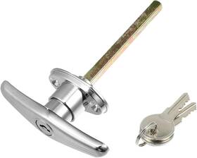 Uu000652f230830 Hihaha Universal Garage Door Keyed T-handle Lock Kit With 2 Keys/shed Silver Tone