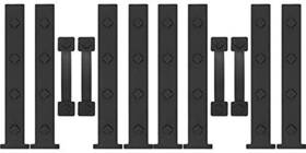 Hillmaster Hardware 793869460169 2 Pack Magnetic Garage Door Decorative 12 Pieces 2-car