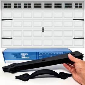 Hmmagnets 060617401152 Premium Quality And Strong Magnetic Garage Door Decorative Hardware - Set Of 2