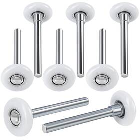 Hnyyzl 758451849616 Garage Door Rollers 1.8 Inch Nylon Roller 4 Carbon Steel Stem Ultra-quiet