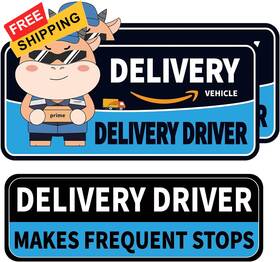 1g-8nnd-dgyx Hodolusen Delivery Driver Magnet For Car Reflective Caution 10 Inch L X 4 W 0.04 H Blue