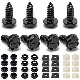 Hoewina 744915029311 License Plate Screw Kit 8 Sets Stainless Anti Theft Sc