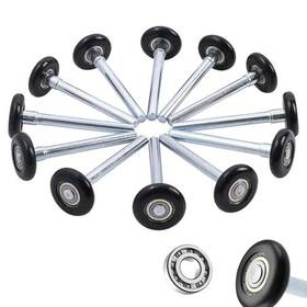 Home Master 842001160068 12 Pack 2 Inch In Nylon Garage Door Roller 4 Stem Replacement Quiet