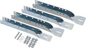 Home Master Hardware 842001161553 2 Pack Garage Door Parts Reinforcement Silver