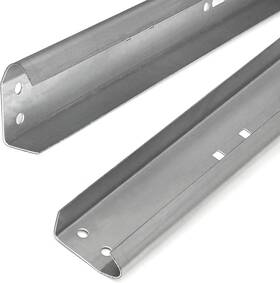 Hooima 313021448455 Garage Door Vertical Track Replacement Set Of Left And Right For 7 Foot Tall