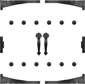 Hoomuda 313029958987 Decorative Magnetic Garage Door Hardware Accents Set 8 With 12 Pcs