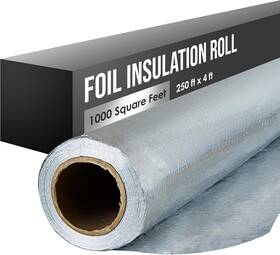 Houseables 642709232346 Radiant Barrier Insulation Roll Attic 250 Feet X 4 Silver