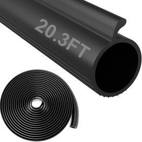 Hzetuu 705353331886 20.3 Ft Garage Door Seals Bottom Rubber P Bulb Seal Replacem