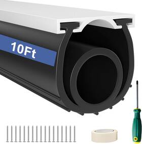 Hzetuu 705353548925 10ft Garage Door Seals Bottom Rubber Heavy-duty U O Ring Seal