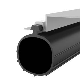 Hzetuu 707154472546 Garage Door Bottom Seal - 10.2ft Weatherproofing Epdm Rubber Weather Stripp Inch
