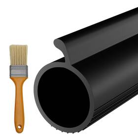 Hzetuu 717813088940 16.5ft Garage Door Seals Bottom Rubber P Bulb Seal Upgrade