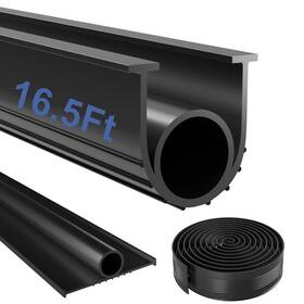 Hzetuu 717813089152 Garage Door Seals Bottom Rubber - 16.5 Feet Seal U O Ring Weathe