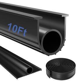 Hzetuu 717813089169 Garage Door Seals Bottom Rubber - 10 Feet Seal U O Ring Weatherp