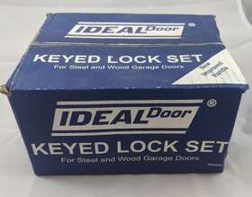 24050 Ideal Door Keyed Lock Set For Steel And Wood Garage Doors Up To 20 Feet Wide New