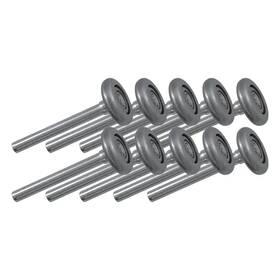Rollers-2 Ideal Security 313113432485 Garage Door In Steel Wheels With 10 Ball Bearings And 4 Inch Stem 10-pack
