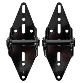 Bk7101p2bl Ideal Security Black Garage Door Hinge For Bottom And Second Panels 1 2-pack