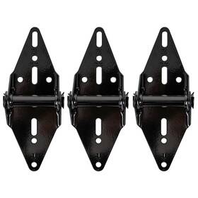 Bk7101p3bl Ideal Security Black Garage Door Hinge For Bottom And Second Panels 1 3-pack