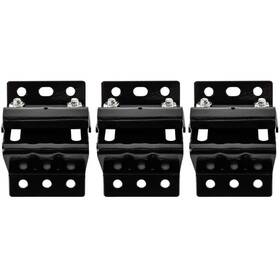 Bk7132p3bl Ideal Security Garage Door Hardware Black Brackets Top Fixture 3-pack Steel