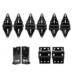 Bk7142bl Ideal Security Garage Door Hardware Kit Corrosion Resistant Black 9-pack