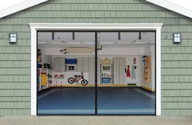 Innhom 445006462477 Garage Door Screen For 1car 9x7 Ft Magnetic Doors 1 Car