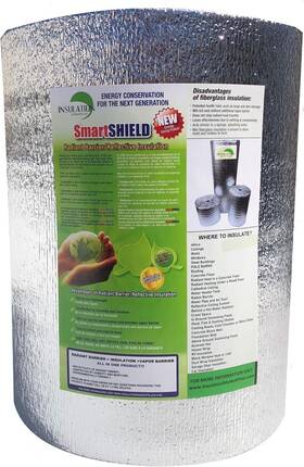 Insulation Marketplace 686091709390 Smartshield -5mm 24ftftx50ft Reflective Roll Foam Core 24 Inch X50ft