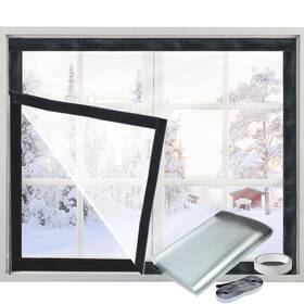9292 Jeyeou Window Insulation Kit For Winter Adjustable Plastic 48ftft X 63ftft Transparent