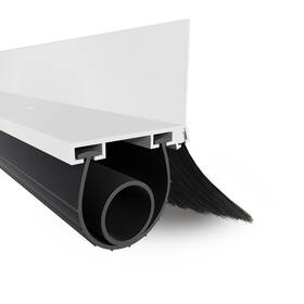 Rely-003 Jimwerely Heavy-duty Universal Garage Door Seal Kit 10ft U O Shape Rubber With Aluminum