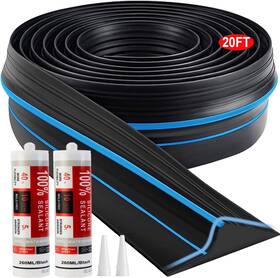 Jin&bao 445009887864 Universal Garage Door Threshold Seal Strip 20ft Kit Bottom Waterproof R