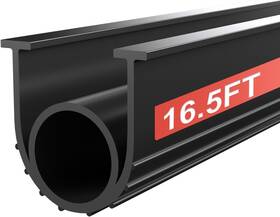 Jobon 445048920911 Garage Door Seals Bottom Rubber - 16.5 Ft Universal U O Weatherproofing Ga