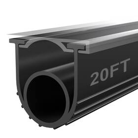 Jobon 717813089176 Garage Door Seals Bottom Rubber - 20 Ft Universal U O Weatherproofing G