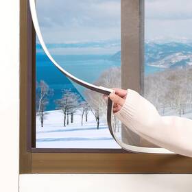 Joofan 744374390700 Magnetic Window Insulation Kit Heavy Duty 56ftftx35ftft White