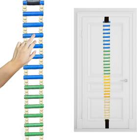 Josuyofo 711181157253 Portable Over-the-door Shoulder Finger Ladder Pain Relief Wooden Finge